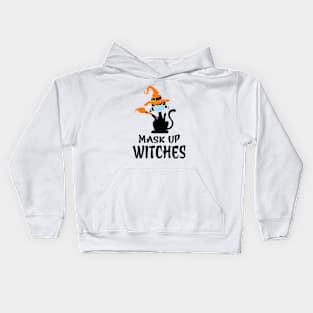 Mask Up Witches Kids Hoodie